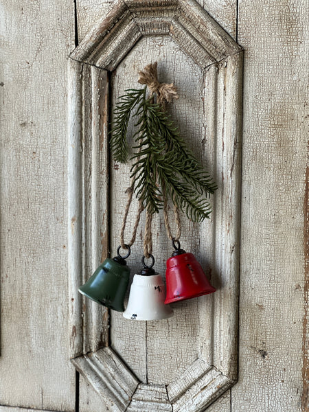 The Holiday Aisle® 4 Set Christmas Bells Rustic Hanging Bell With