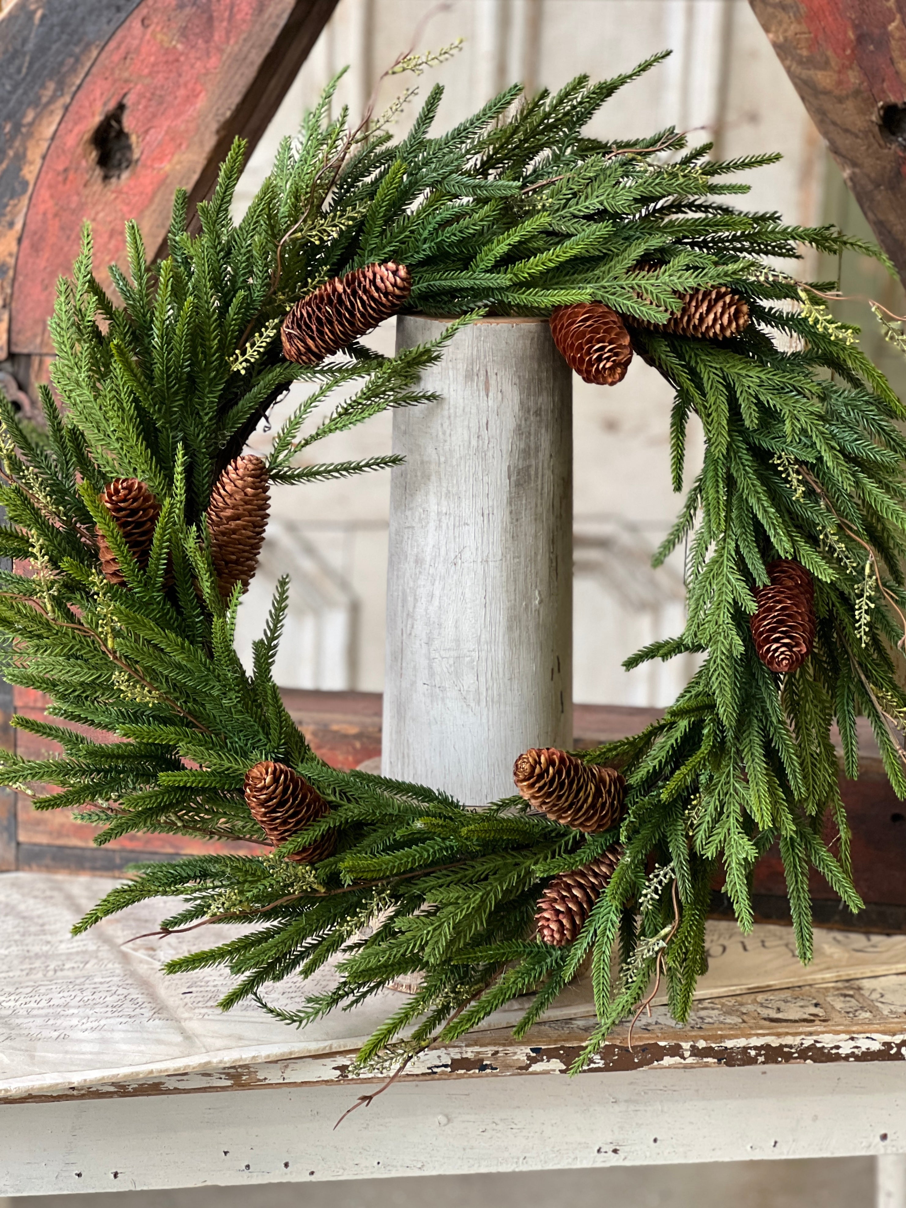 Pencil Pine Wreath | 24